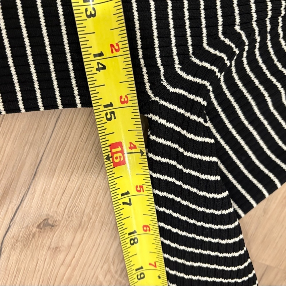 a new day Black and White Striped Long Sleeve Dress - Picture 7 of 8